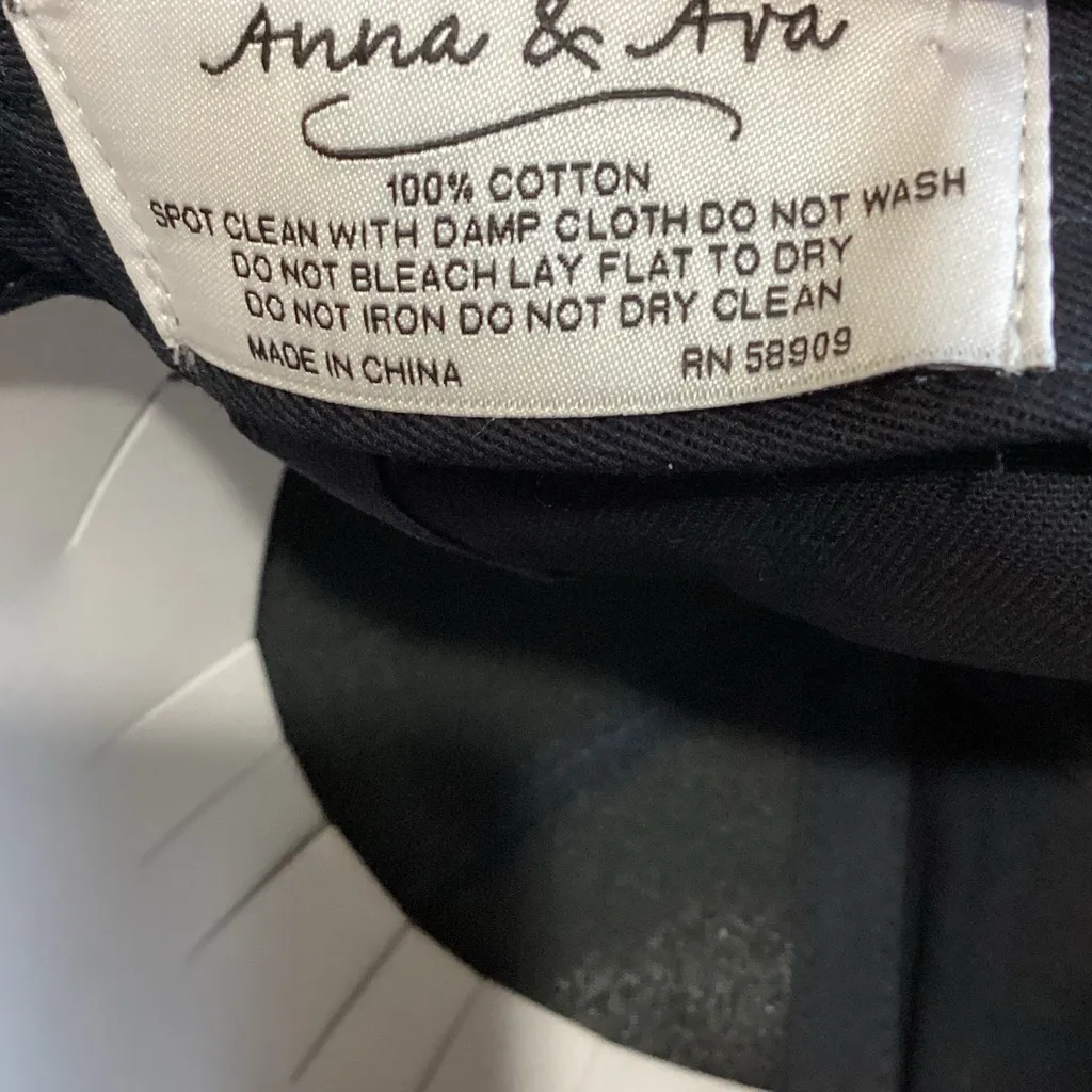 Anna & Ava Black Cool Mom Hat NWT - Image 4