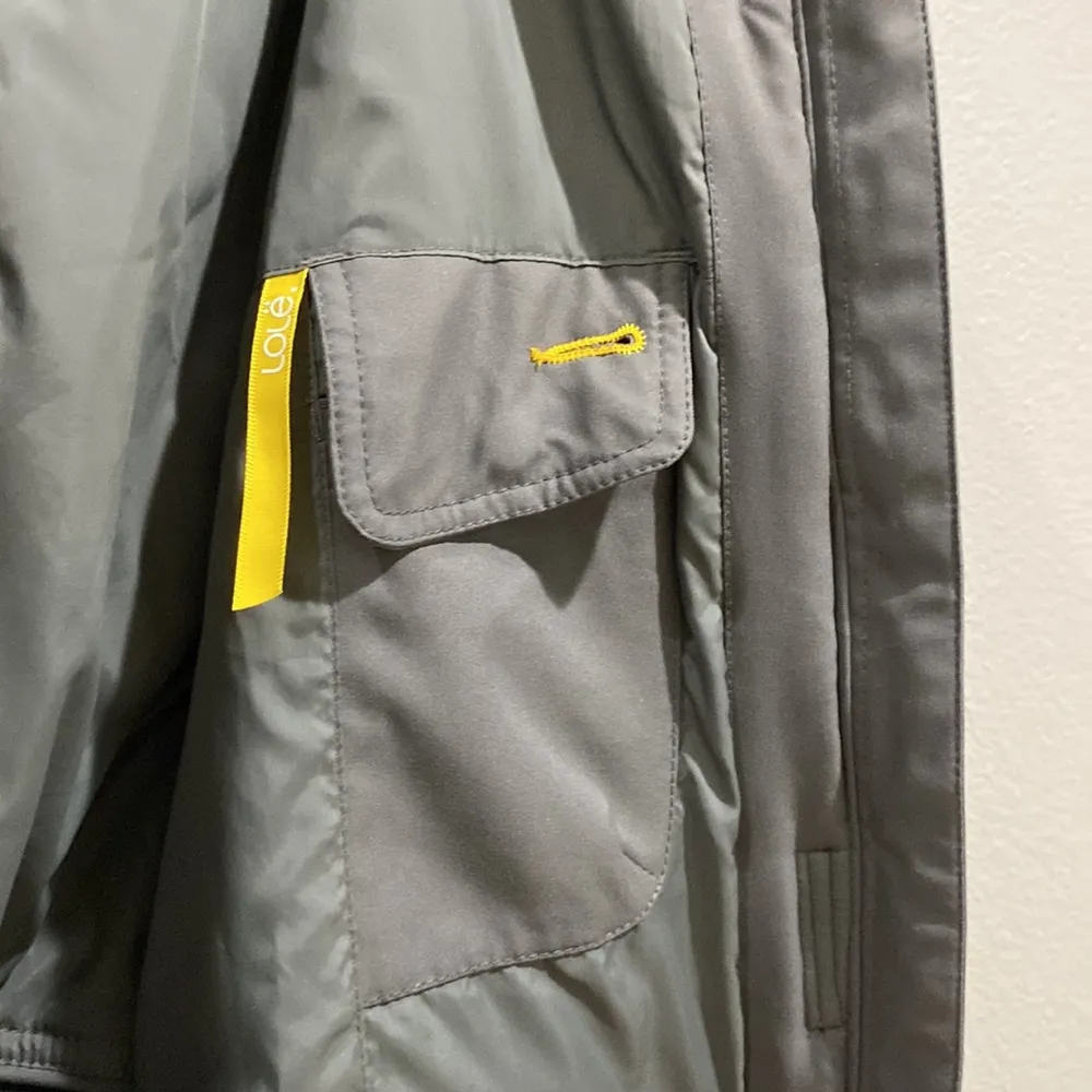 Lole Grey Soft Shell Waterproof Winter Full Zip Hooded Jacket Size S - Image 11