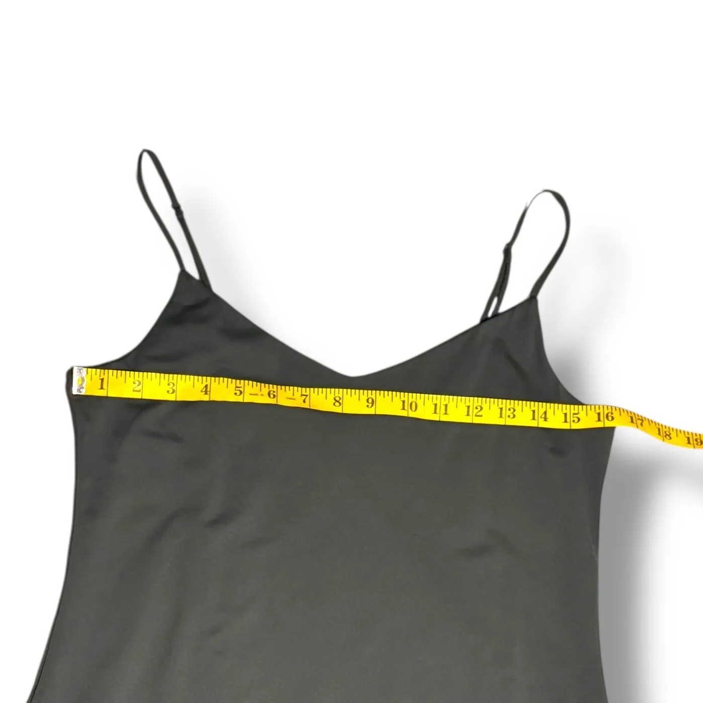 Babaton Aritzia Contour Cami Midi Slip Dress XL Dark Green Tight Party Cocktail - Image 5