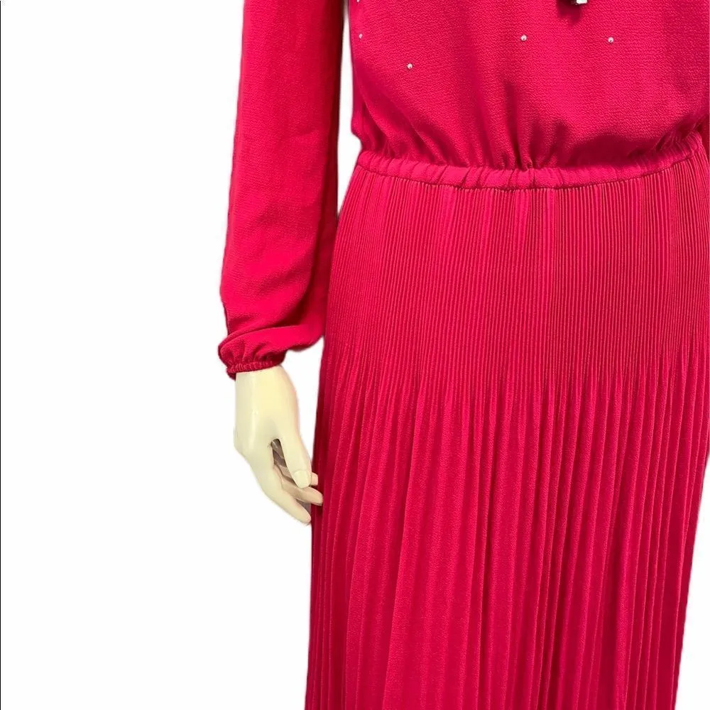 MICHAEL KORS Pink Dress Cold Shoulder Tunic Beaded - Image 5