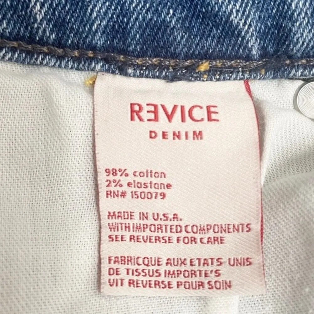 REVICE Denim Uptown Distressed Slim Mom Jeans in Roadtrip Wash Women’s Size 26 - Image 11