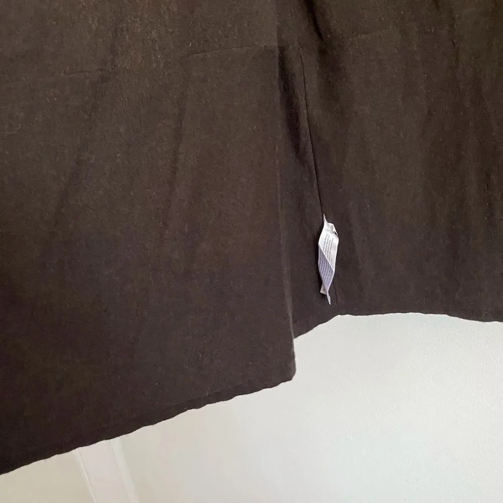 EILEEN FISHER open front Cotton Cashmere blend knit brown CARDIGAN  XS - Image 3