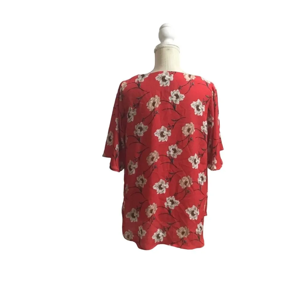 Bobeau Floral Print Top - Image 3