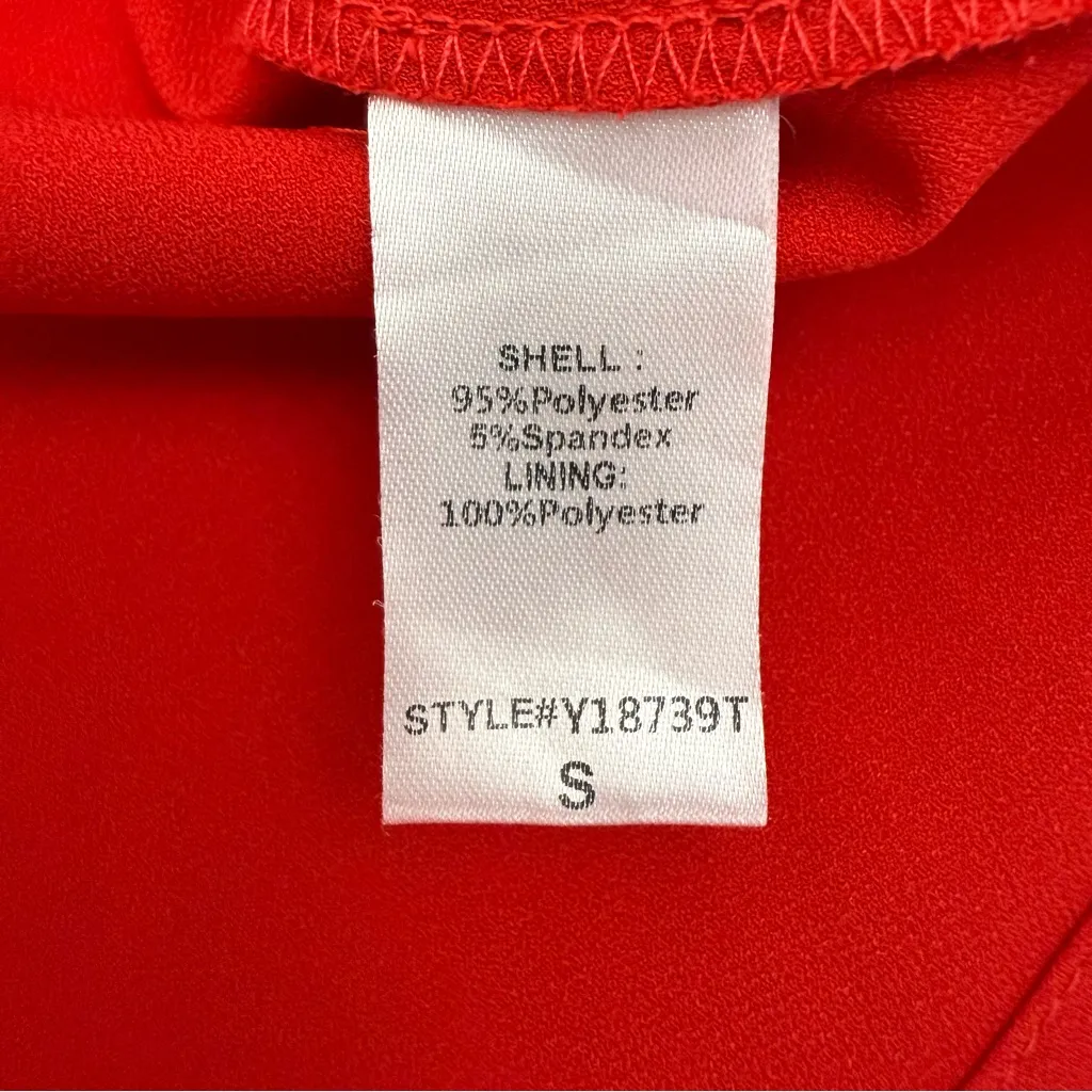 Pomander Place X Tuckernuck Babydoll Tie Shoulder Mini Dress Holiday Red - Image 12