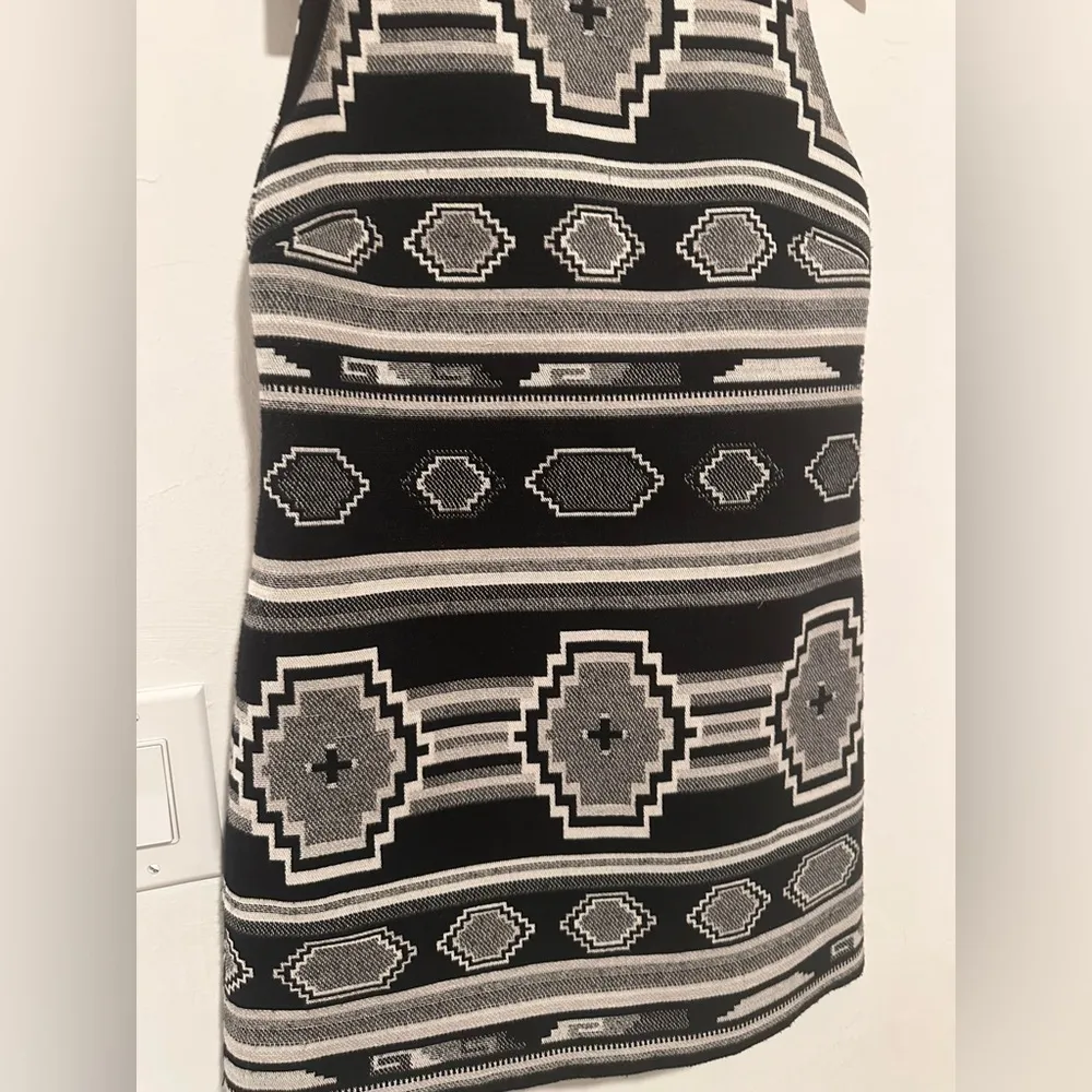 Alice + Olivia Clyde A-Line Shift Dress in Black and White Sz S‎ - Image 7