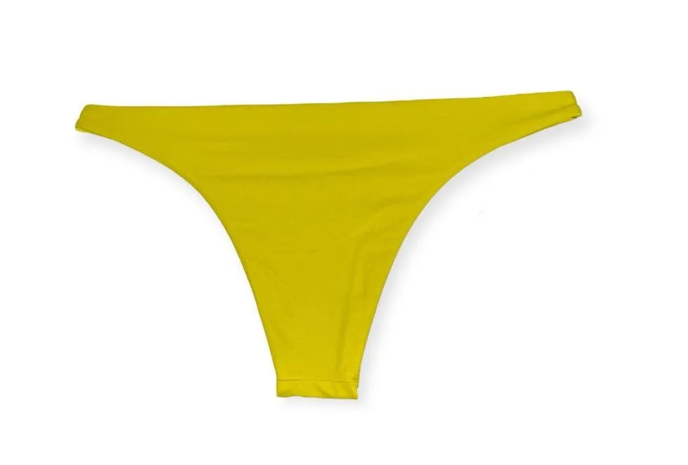 new Mikoh ༅ Miyako Seamless Skimpy Cheeky Bikini Swim Bottom ༅ Bamboo ༅ Large - Image 9