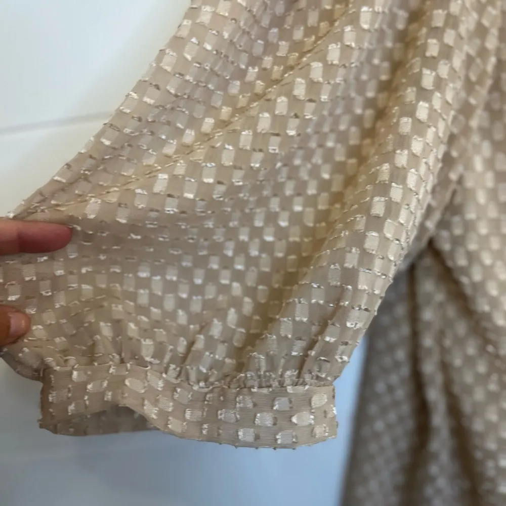 Chic Beige Women's Blouse Feminine Fairy Cottagecore Elegant PXL Festive
Flirty Tan Size undefined - Image 7