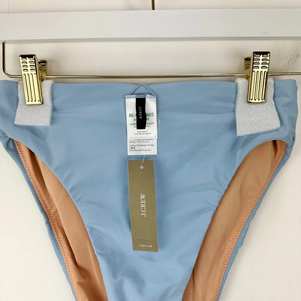 J.Crew High Rise Bikini Bottom Coastal Light Blue Beach Resortwear XS NWT - Image 5