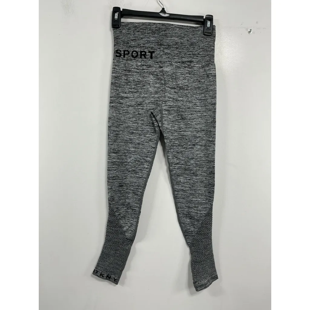 Womans DKNY Sport Compression Leggings XS Black Thletic Pants - Image 2