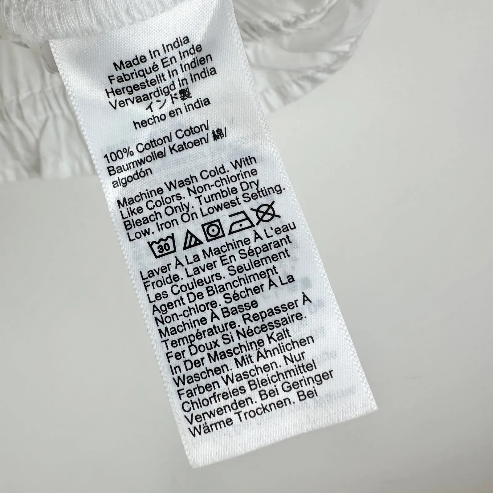 J.Crew Hyacinth Top Cotton Poplin Smocked Cinched Waist Classic White Small NWT - Image 8