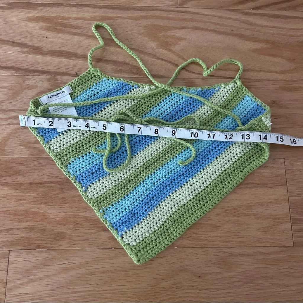 Peppermayo  Multicolor Crochet Bandeau Top - Image 4