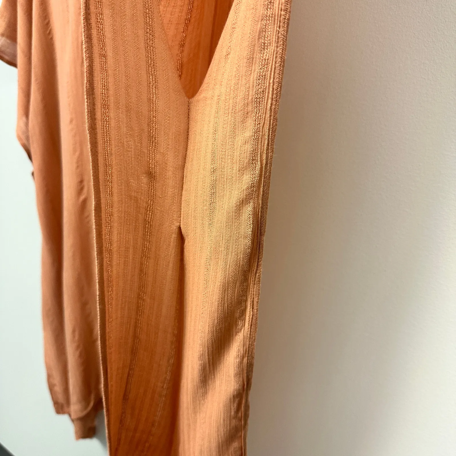 L*Space Revolve Anita Resort Wear Coastal Beachy Cover Up Toasted Orange Tan M-L - Image 6