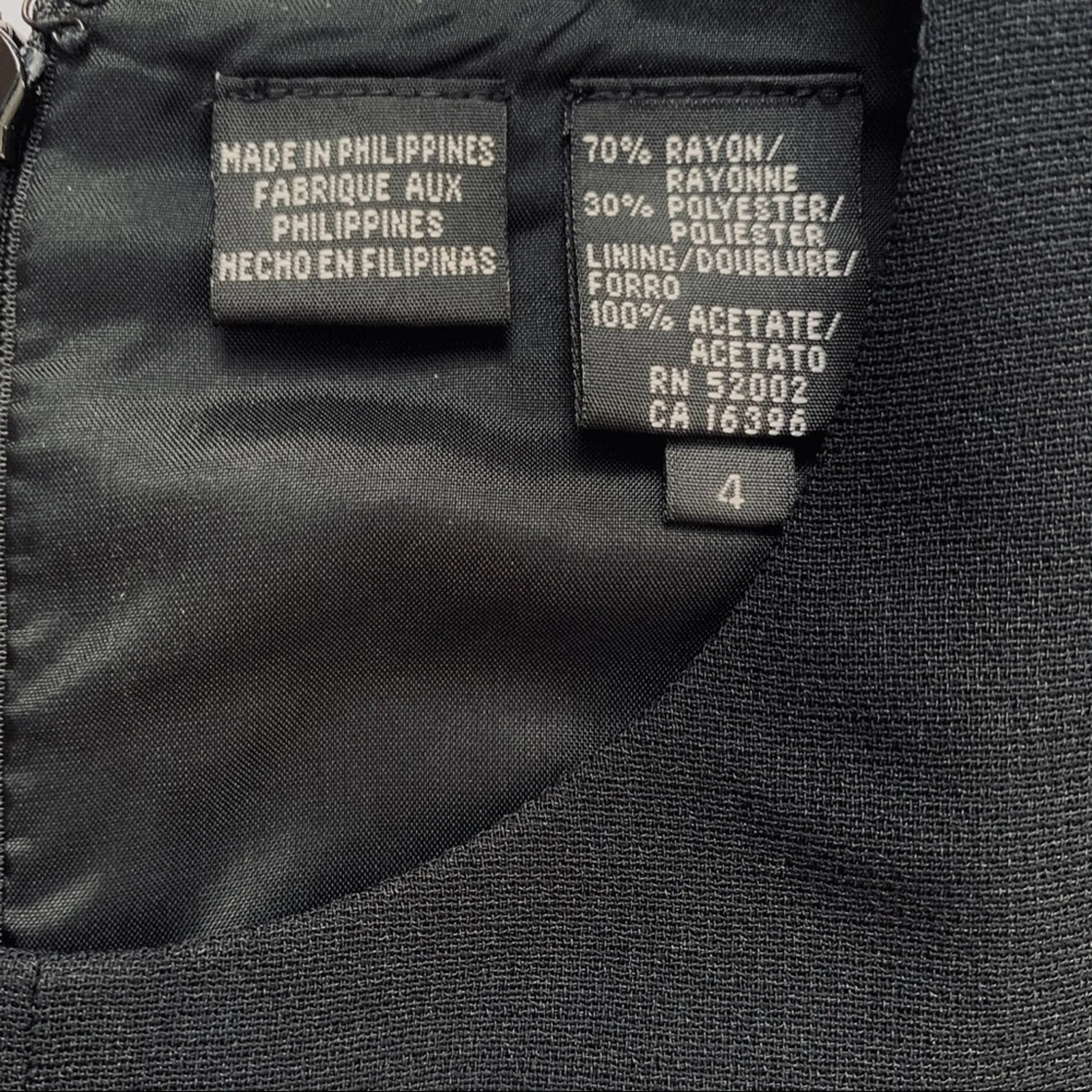 Liz Claiborne Dresses Petite Black Sleeveless Cutout Detail Sheath Dress 4P NEW - Image 10