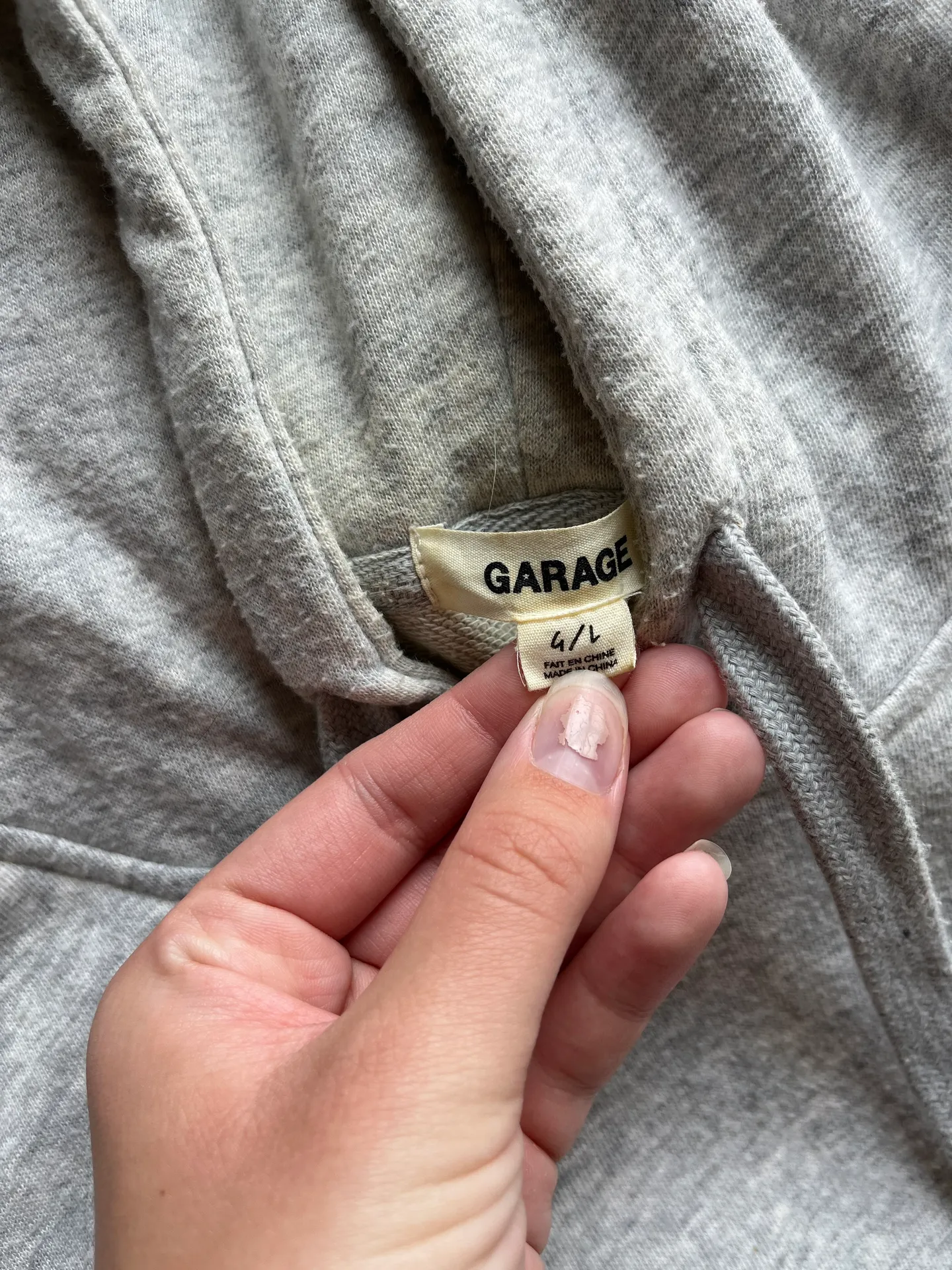 Gray Cropped Hoodie - Image 5