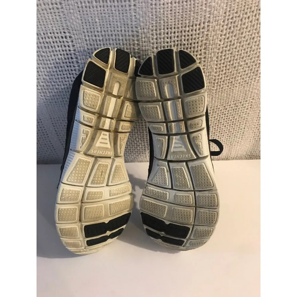 skechers flex memory foam black athletic shoes size 9.5 - Image 8