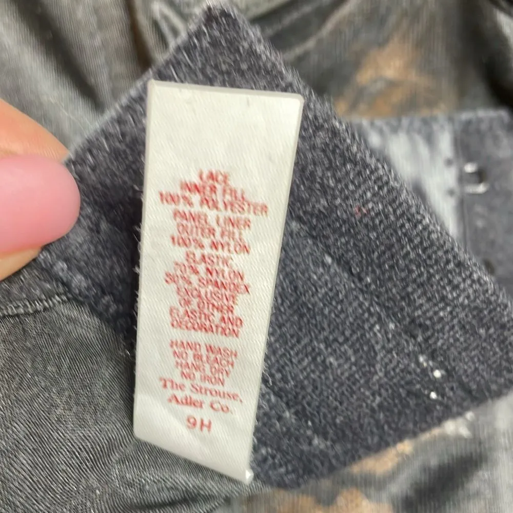 60s Vintage Sophistique by smoothie black lace plunge corset top 34B Black Size undefined - Image 3