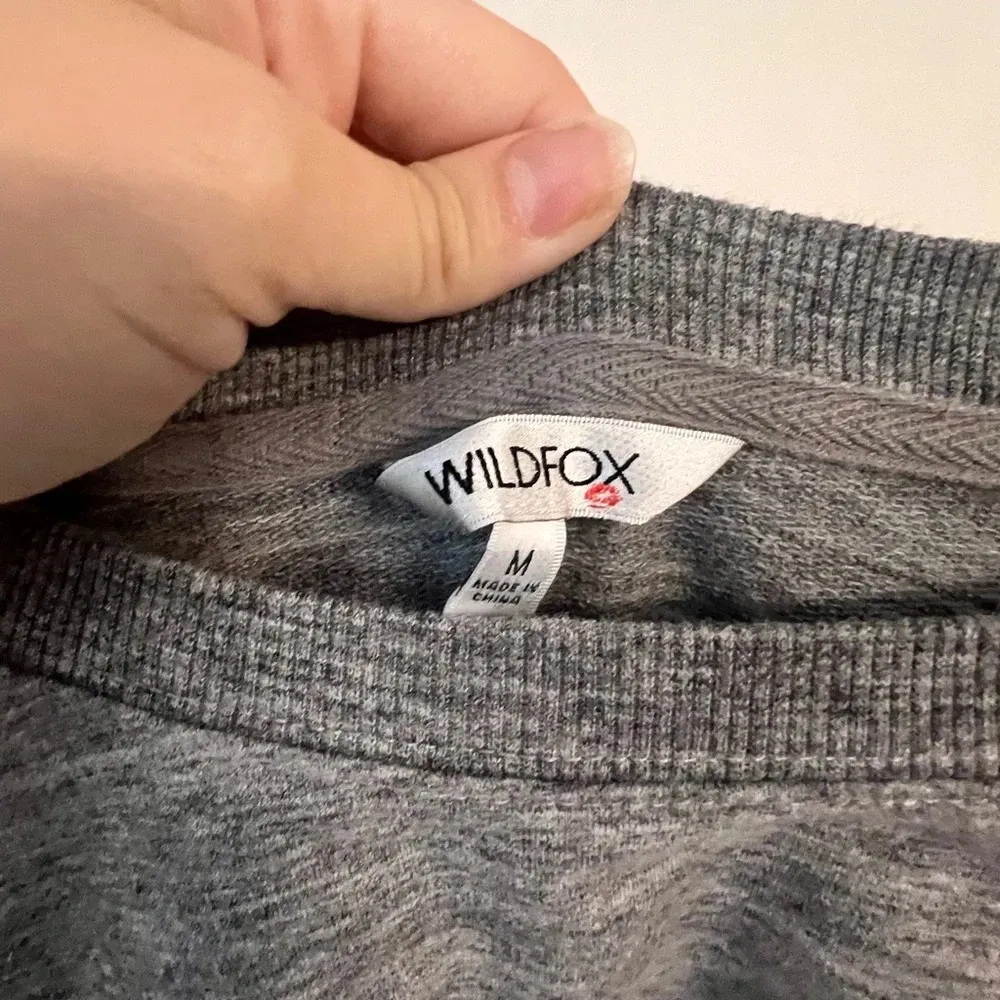 Wildfox POUR FAVOR Wine Glass Statement Sweatshirt - Image 5