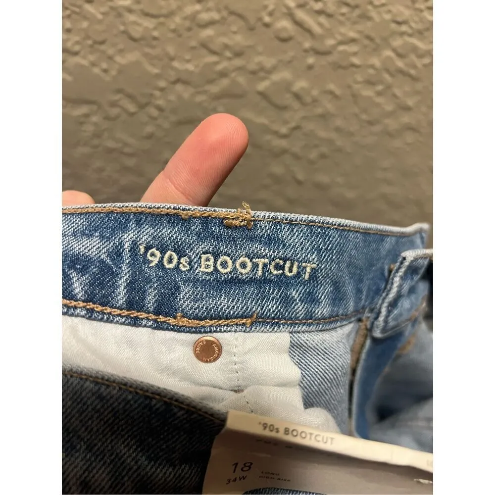 American Eagle 90’s Bootcut Stretch Jeans Woman’s Size 18 Long NEW - Image 12