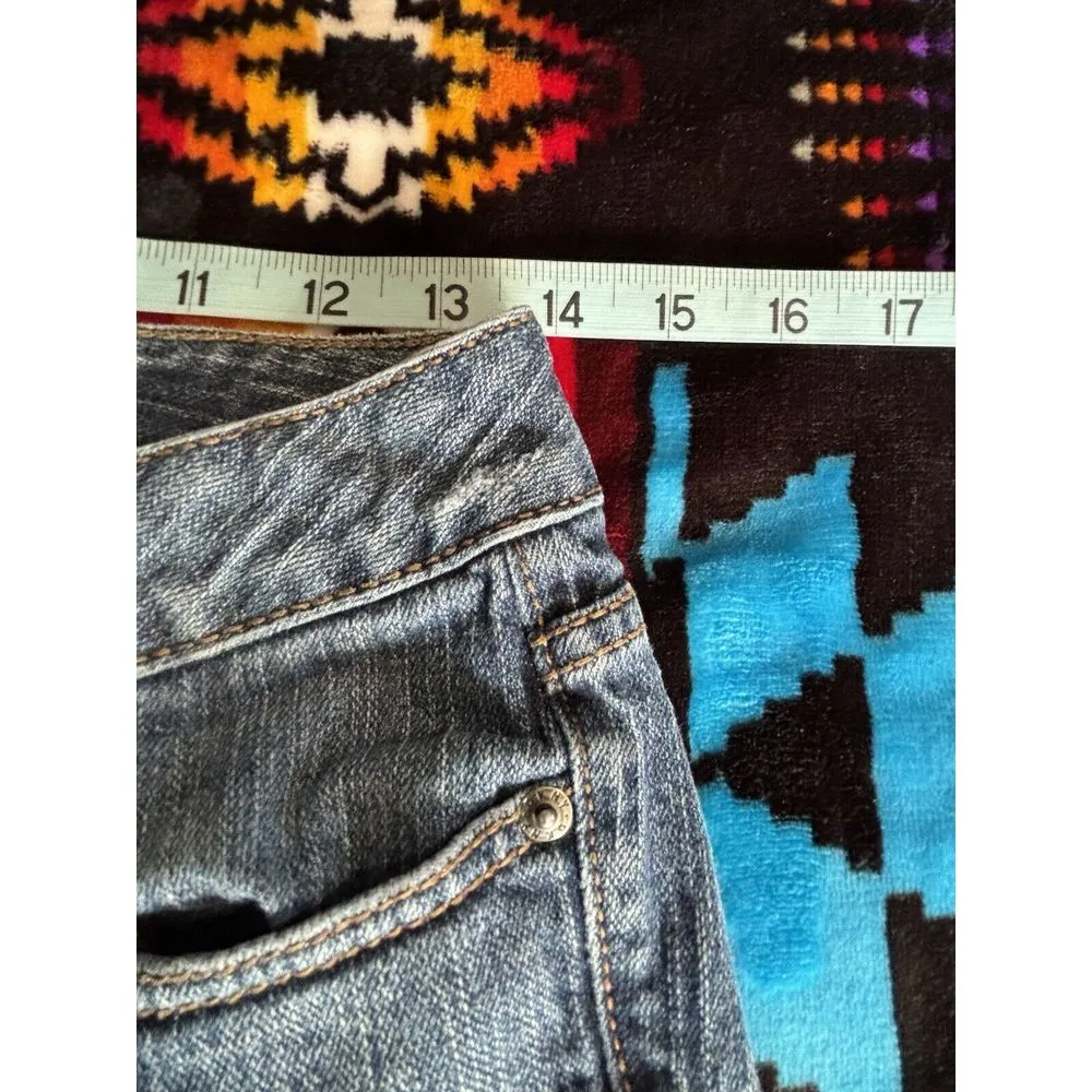 DKNY Medium Wash Denim Straight Leg Jeans Low Rise‎ Size 6 Pockets Logo - Image 7