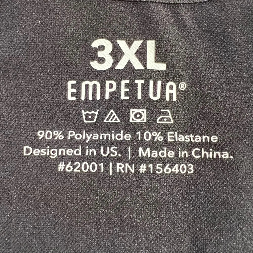 Empetua Womens Scoop Neck Cami Tank Top Slimming Fitted Adjustable Black 3XL Size 3X - Image 11