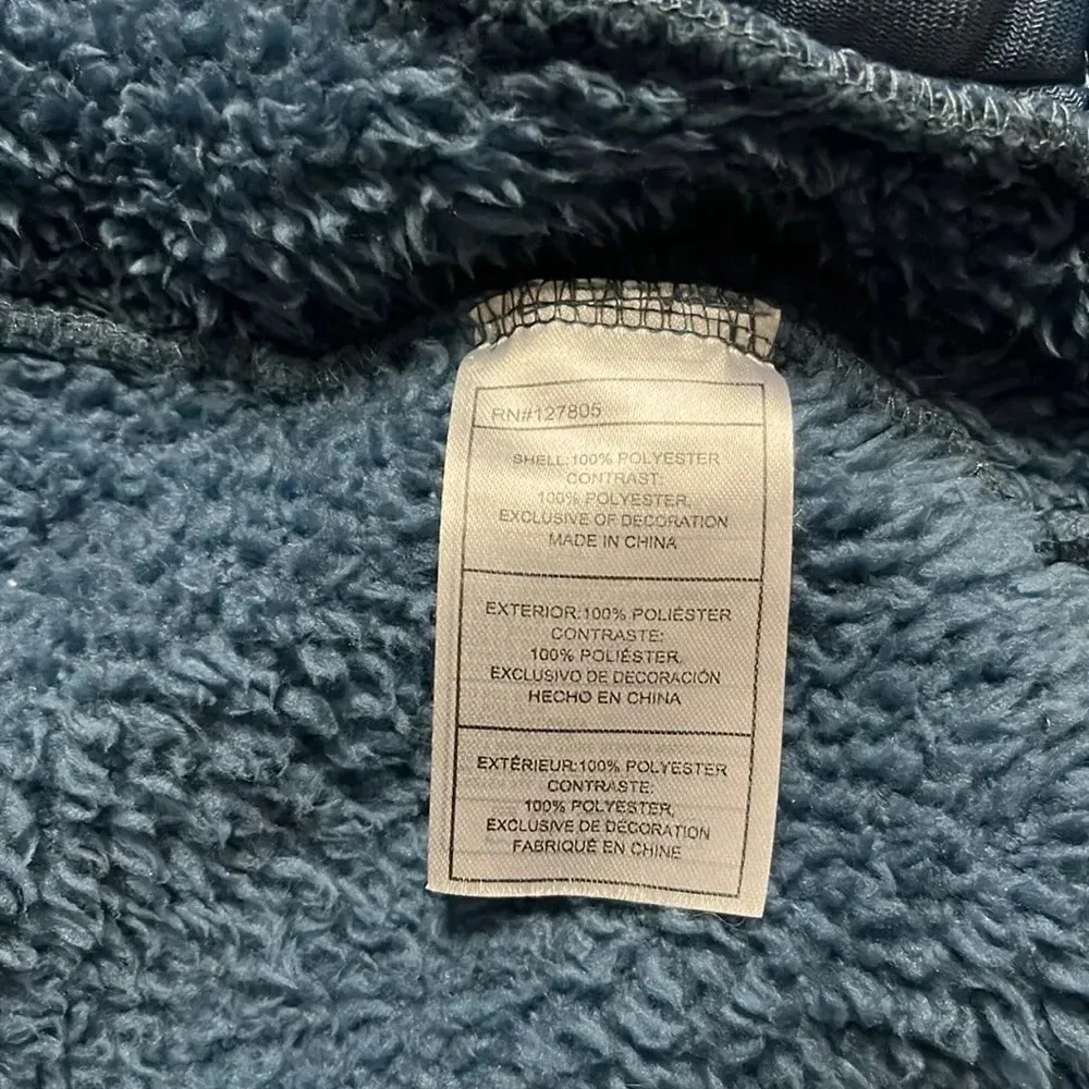 Reebok sherpa hoodie faux fur front pockets comfy small sherpa hoodie zip jacket - Image 7