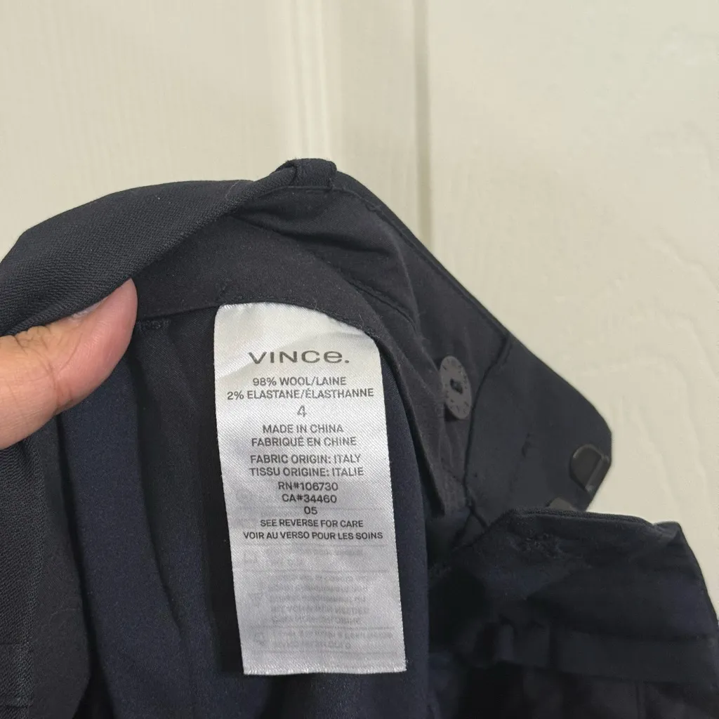 Vince 98% Wool Blend Dress Business Pants Office Event Formal - Image 7