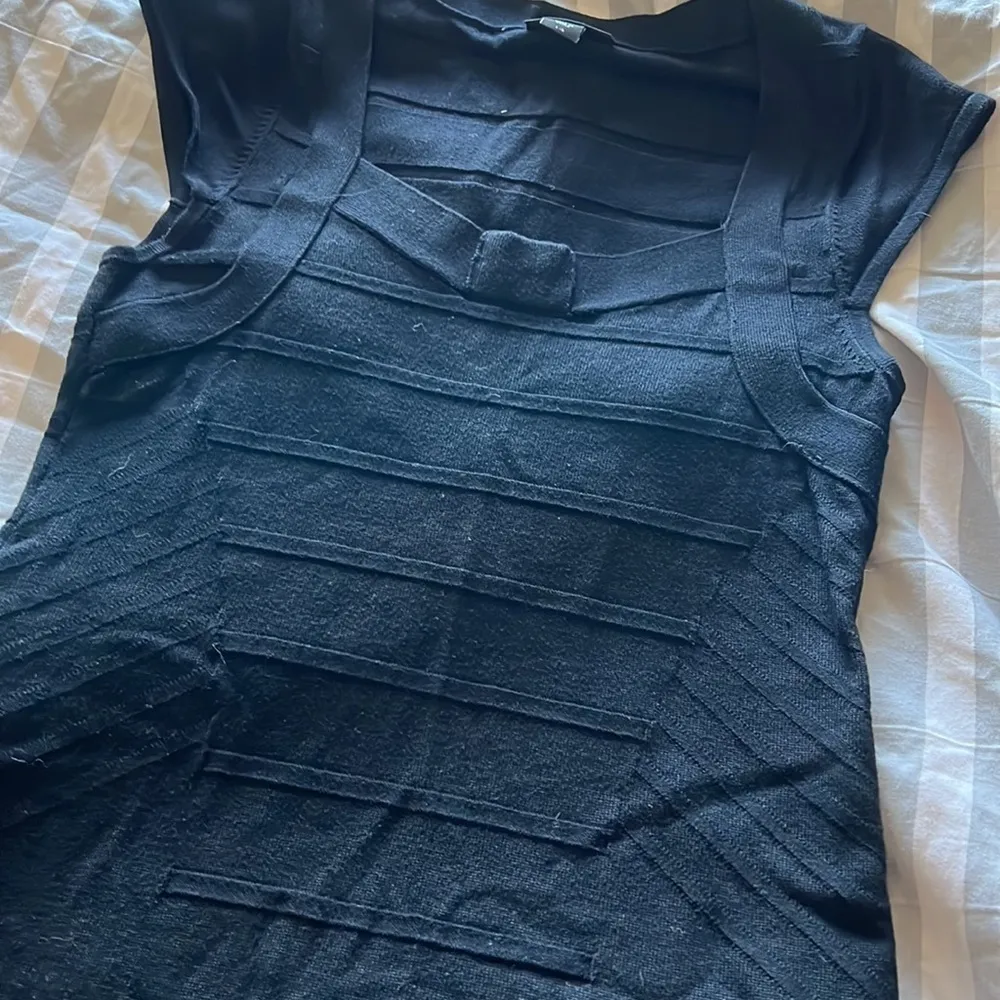 Metaphor black sweater bodycon dress size Large - Image 3