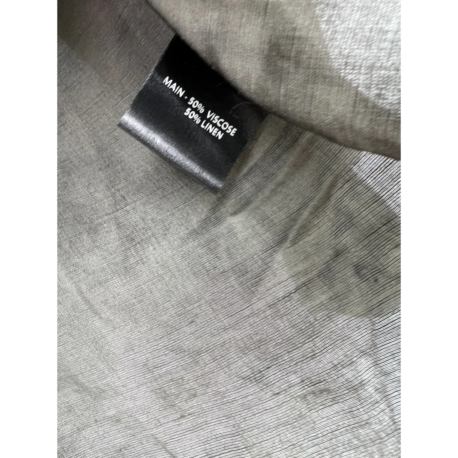 Aje 12 Linen Button Detail Top Blouse Ruffle Back Cutout Womens Olive Green L - Image 5