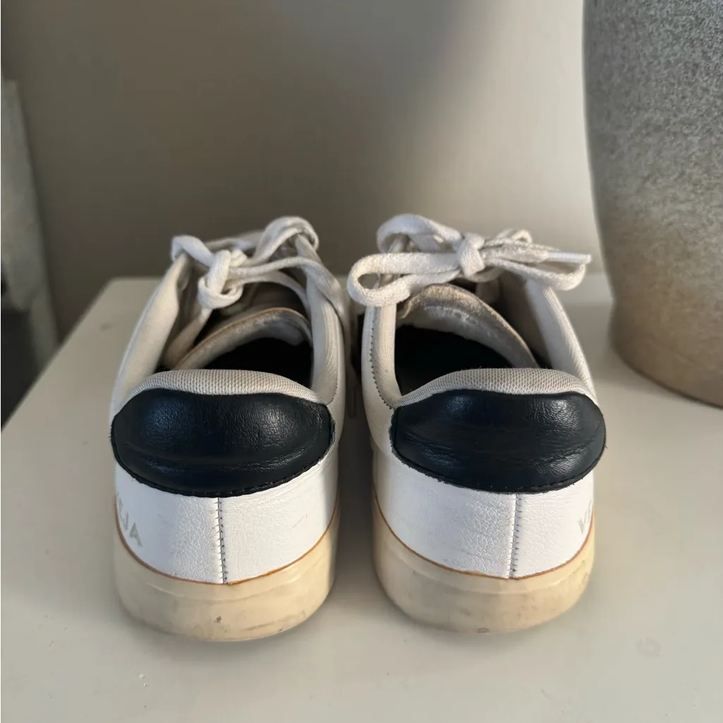 Veja Cream Sneakers with Subtle Accents - Image 4