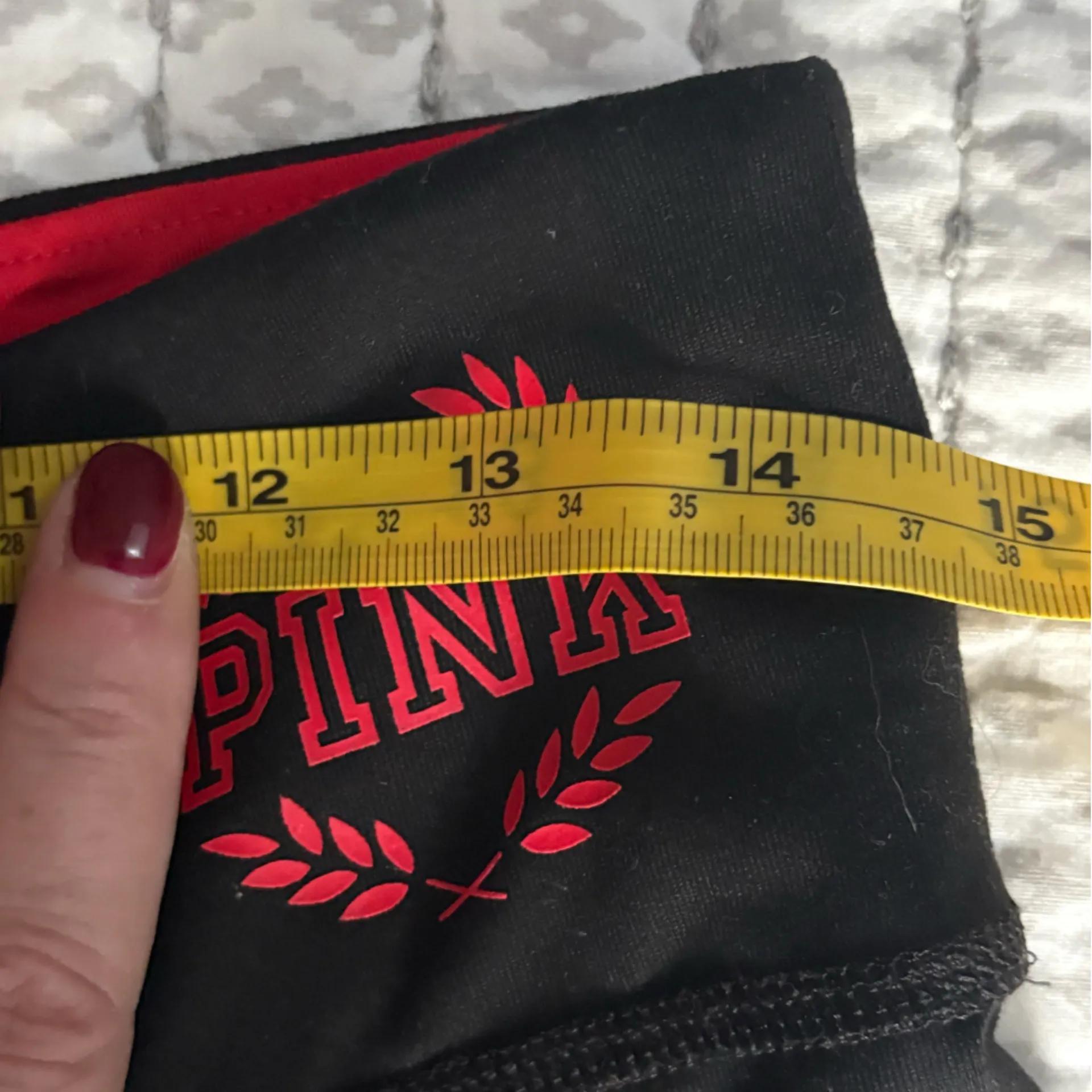 Victoria’s Secret Pink OSU Black Leggings Size Medium EUC - Image 6