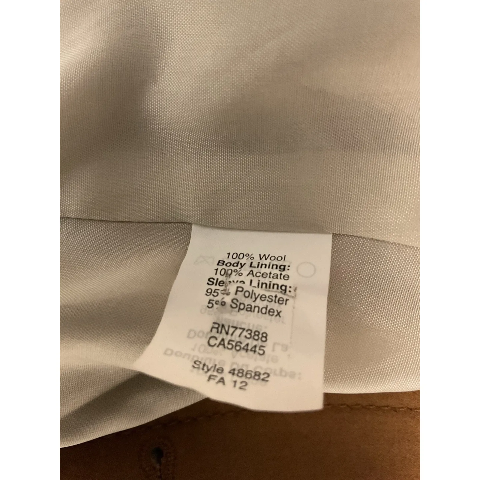 J. Crew Schoolboy Blazer Jacket Camel Brown 100% Wool Two Button 2 Academia - Image 14