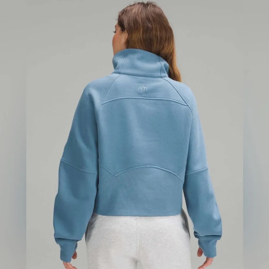 Lululemon Scuba Oversized Funnel Neck Half Zip Sweatshirt XS/S Utility Blue - Image 2