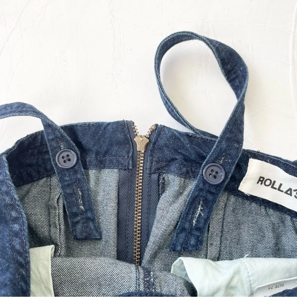ROLLA’S Alice Denim Overalls Wide Leg Flare Jumpsuit Size 24 - Image 13