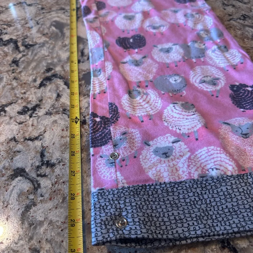 Munki Munki Flannel Pajama Set Counting Sheep Pink 2pc PJ’s Size Small - Image 10