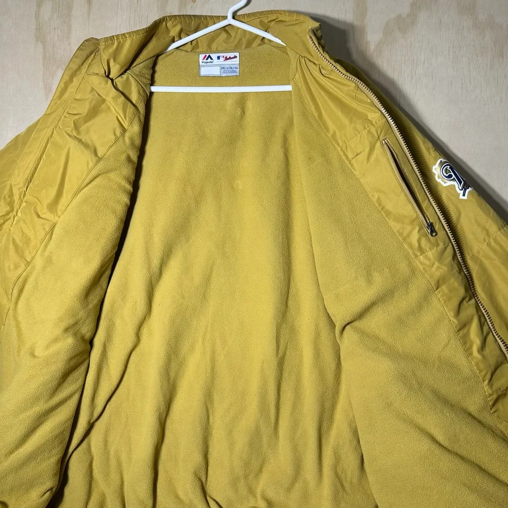 Milwaukee Brewers Majestic Jacket Women’s 2XL - Image 9