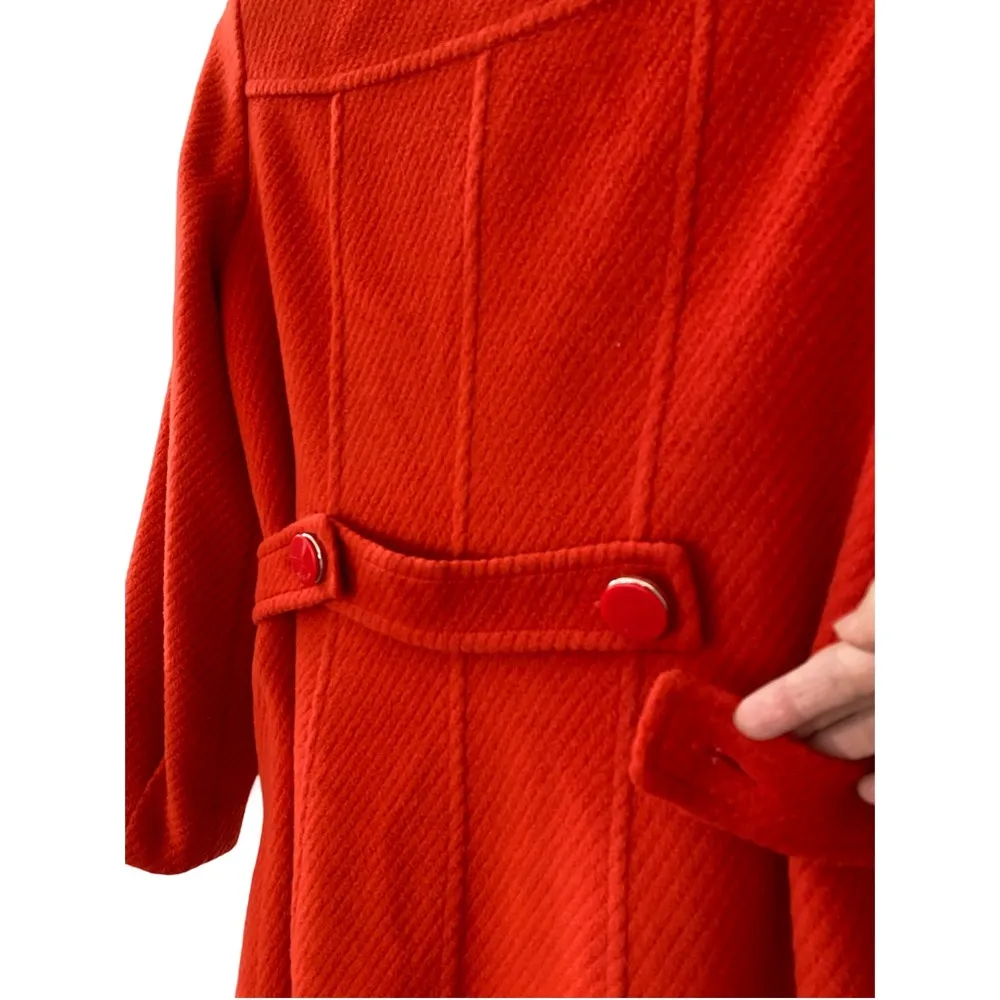Vintage Coat from South Korea Red Size 6 - Image 4