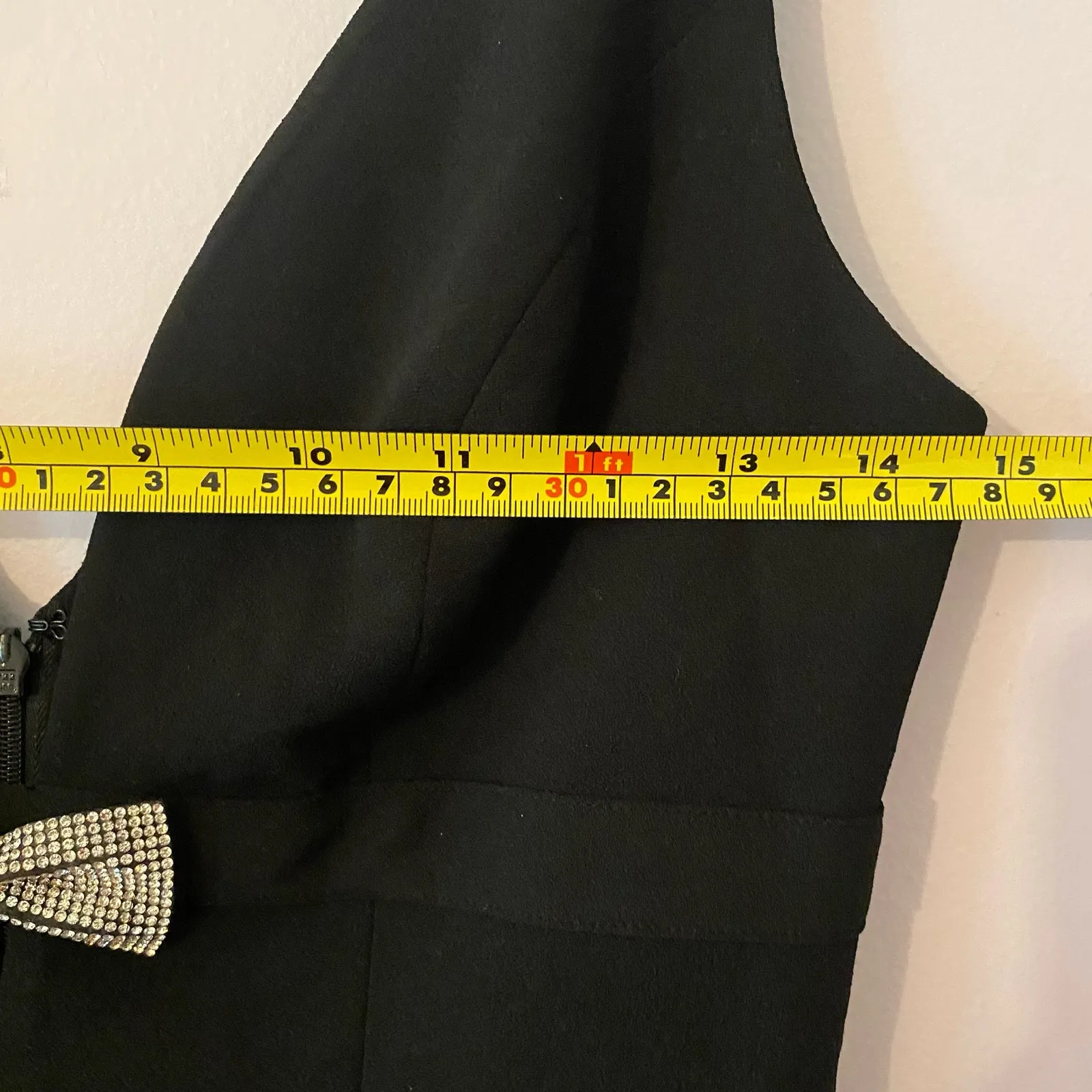 Dress The Population Black Floor Length Sleeveless Gown Dress Women's size Small - Image 10