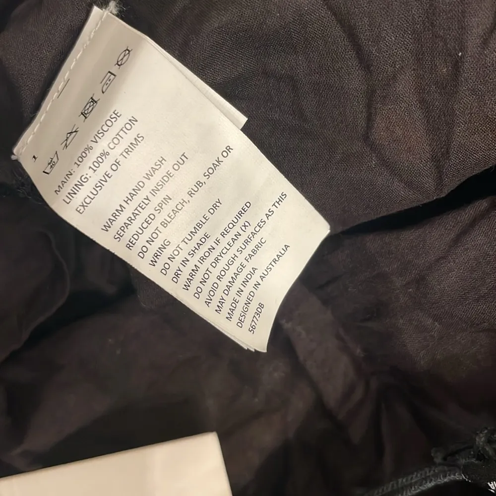 NWT Bardot Floral Open Back Minidress Black Yellow Short Sleeve Sundress Size XL - Image 7