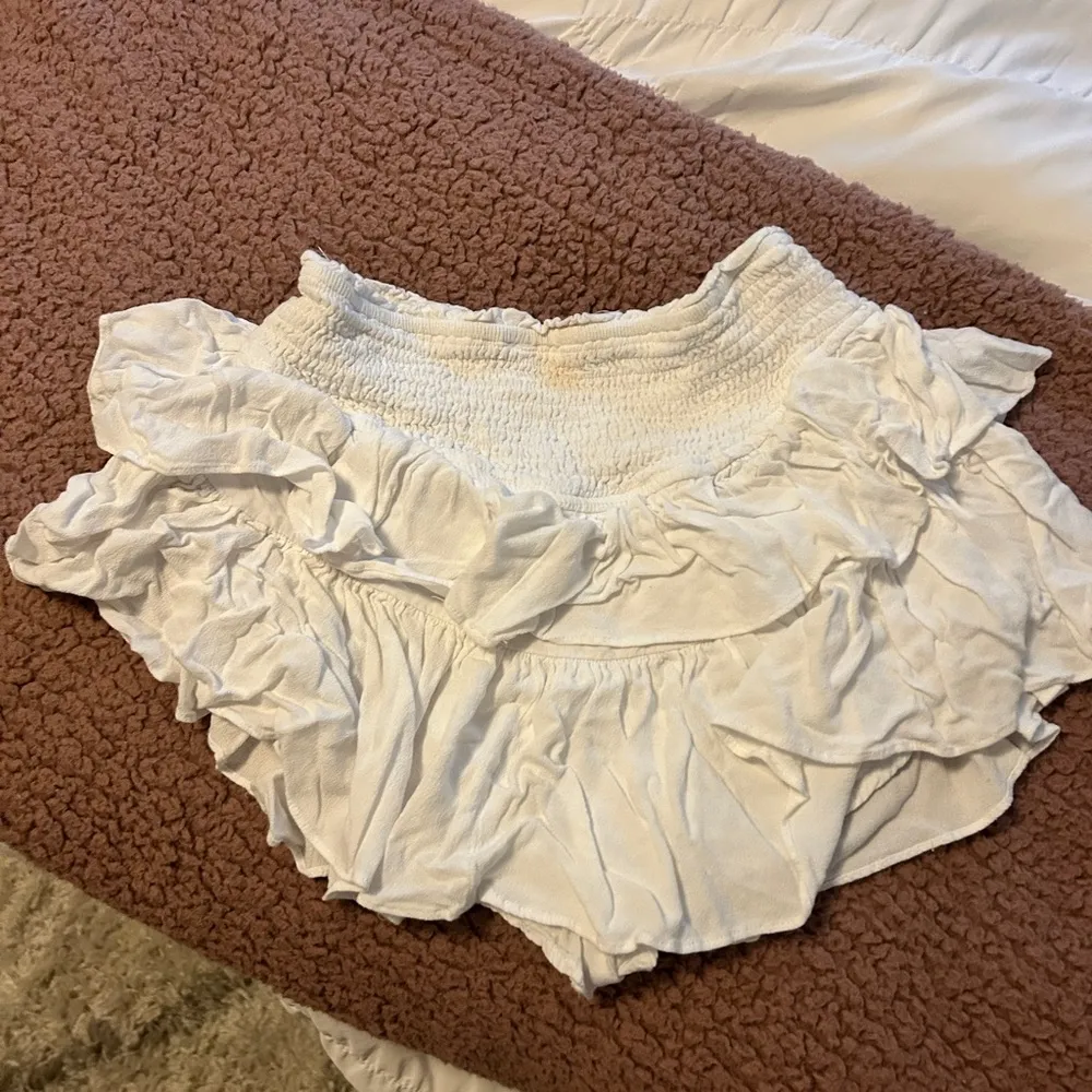 Rock n Rags white ruffle mini skirt - Image 2