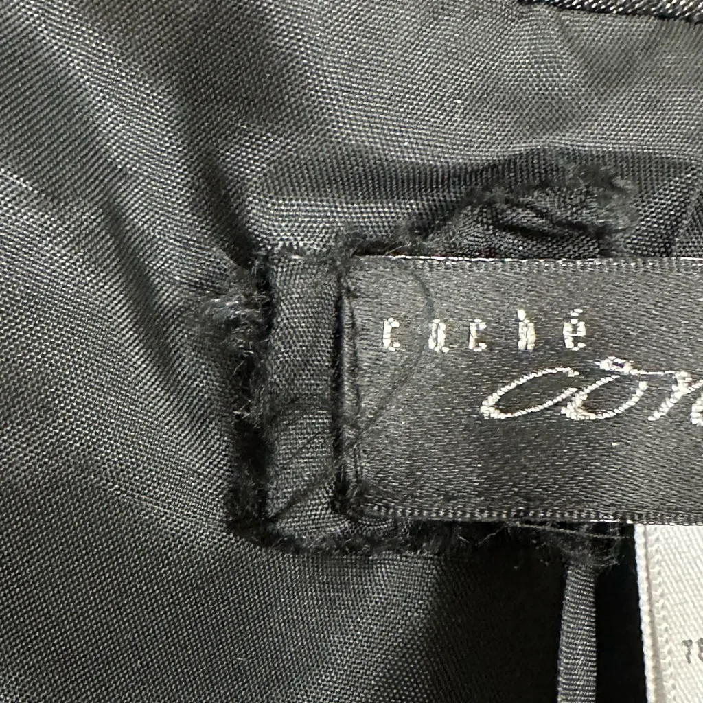 Cache Contour 2 piece Blazer and pants set gold accents Blazer Small Trousers 6 - Image 15