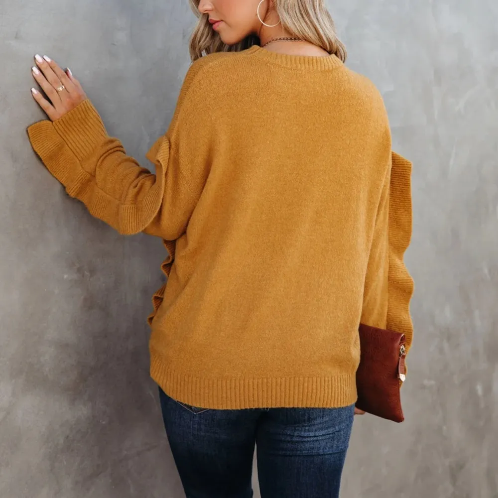 VICI  | Charleston Ruffle Knit Sweater - Image 4