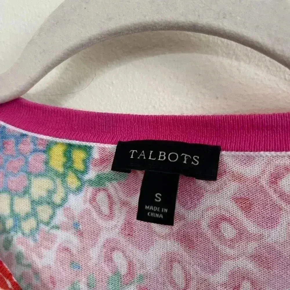 Talbots Floral Button Up Cardigan - Image 3