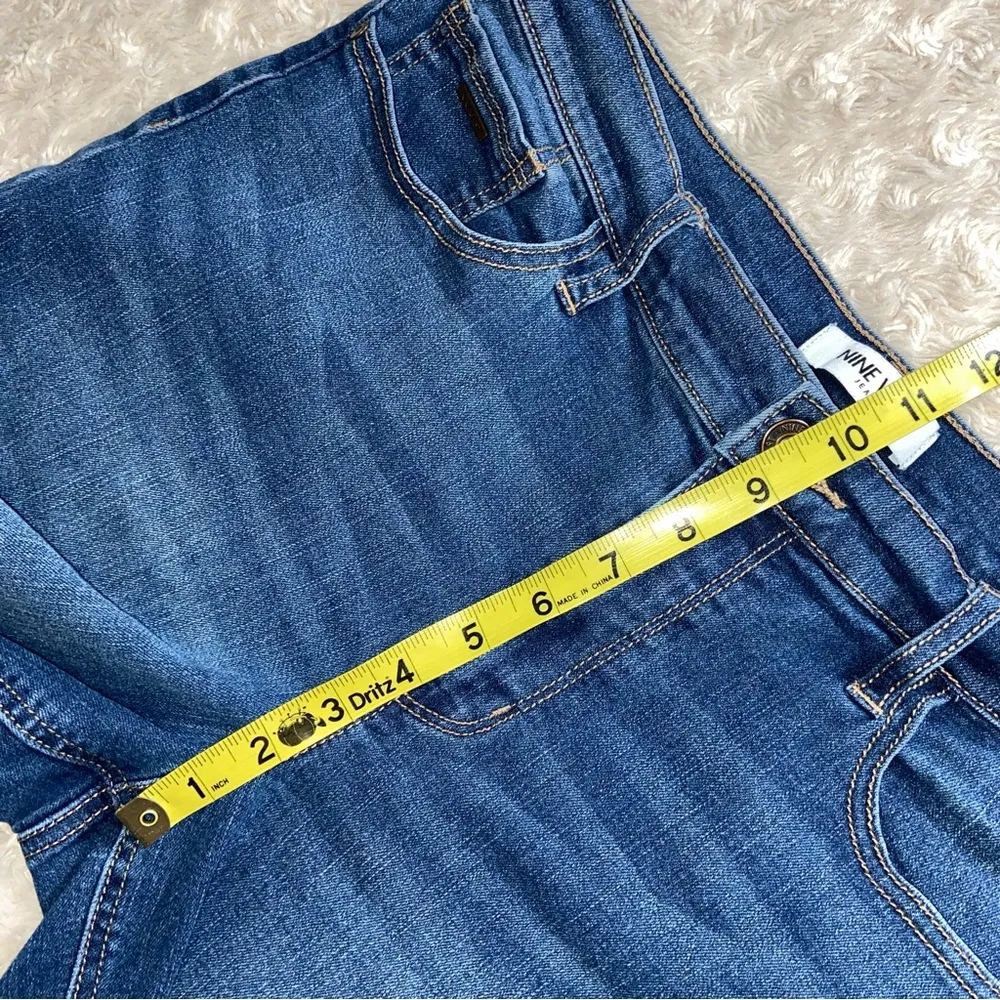 Nine West High Rise Denim Bermuda Shorts Size 10 - Image 8