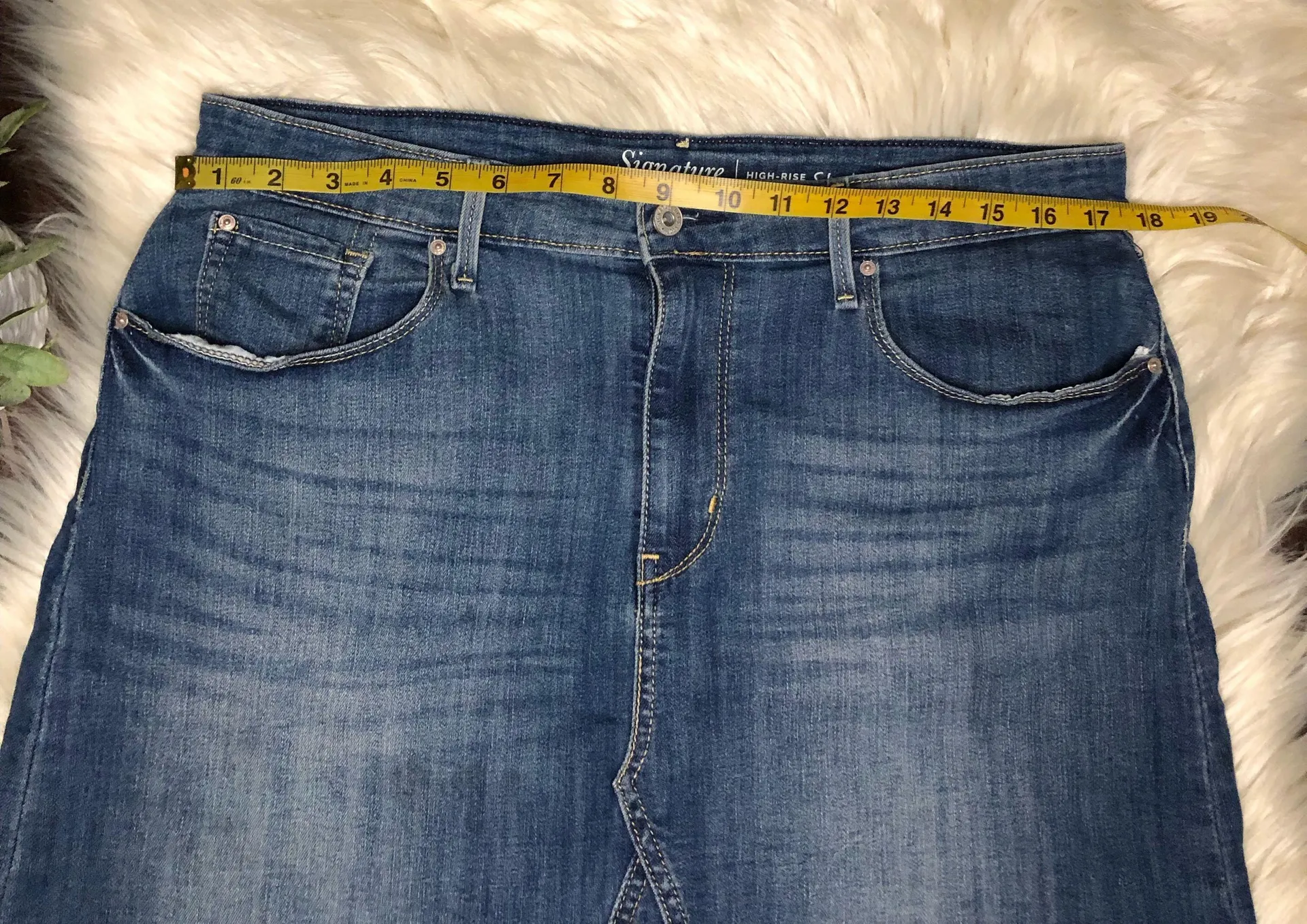 denim high rise skirt sz 12 - Image 6