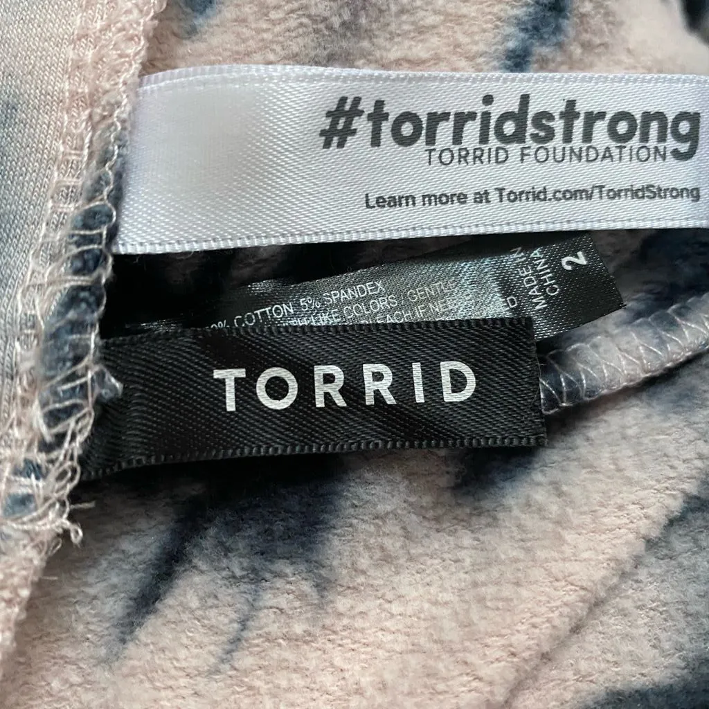 Torrid Tie Dye Pants Women 2XL Everyday Fleece Sweatpants Loungewear - Image 2