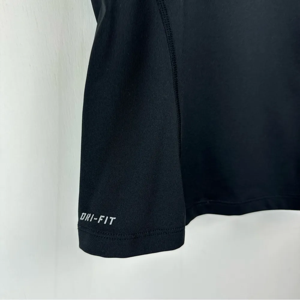 Nike Womens Athletic Tank Sz Small Black Dri Fit Long Sport Top - Image 6