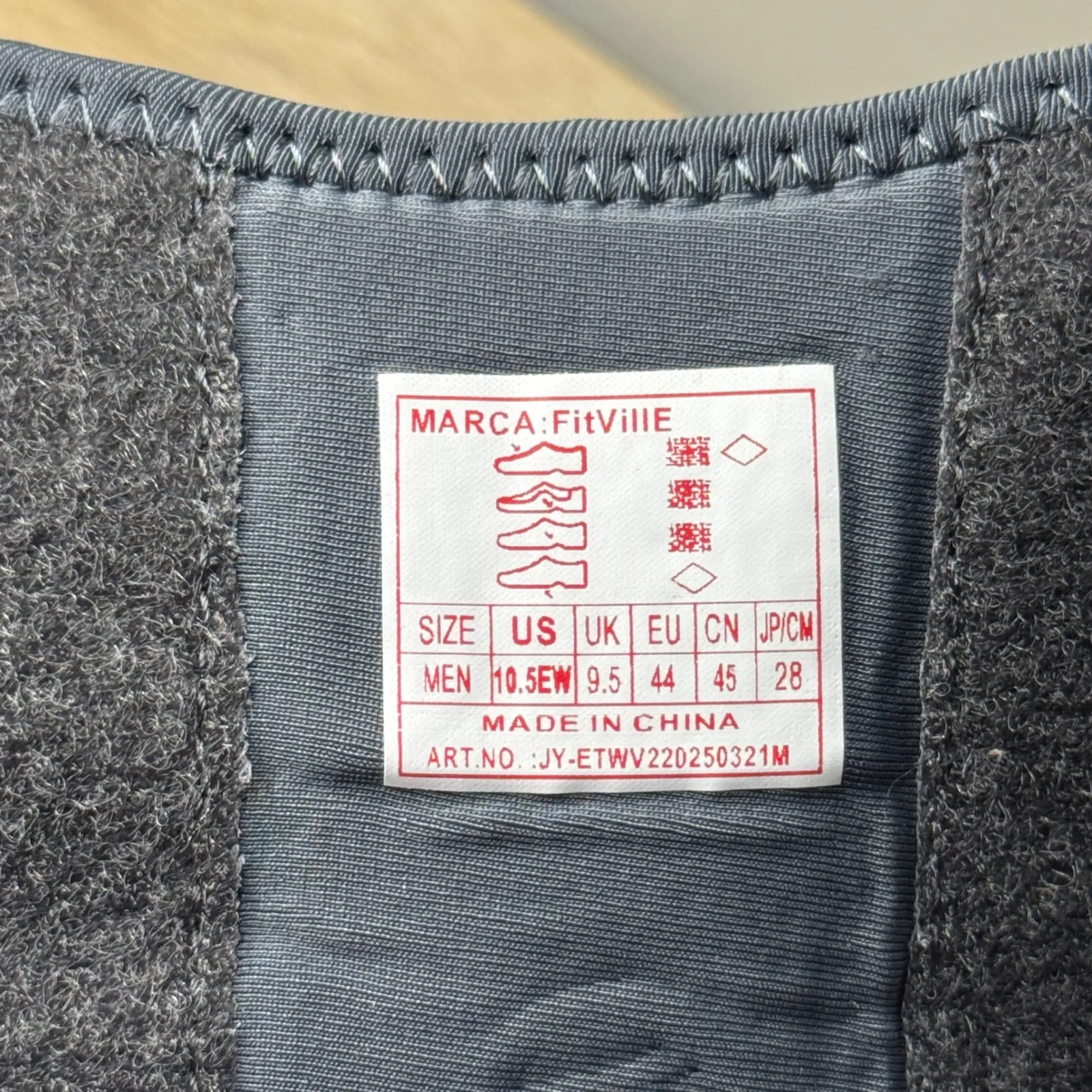 FitVille Slip On Sneakers Mens 10.5 EW Gray Comfort Arch Support‎ Walking Shoes - Image 9