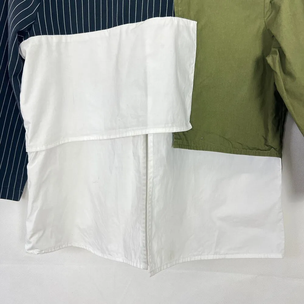 Blush Top Womens Large Y2K Patchwork Cotton Boho Relaxed Breathable Cottagecore - Image 4