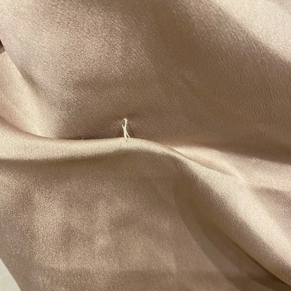 NWT La Femme Lace Back Satin Trumpet Gown Size 14 - Image 3