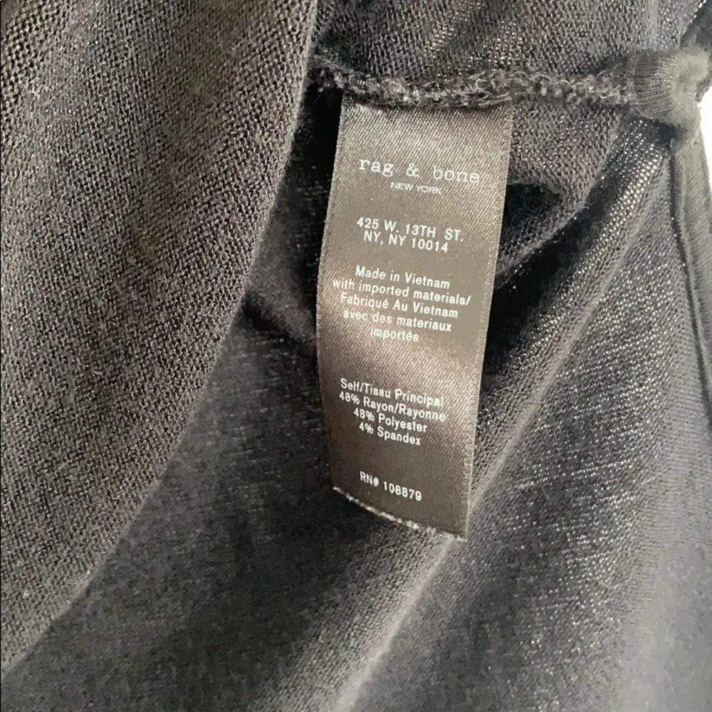 Rag and Bone  Jean Mia Split Sleeve Tee - Image 8